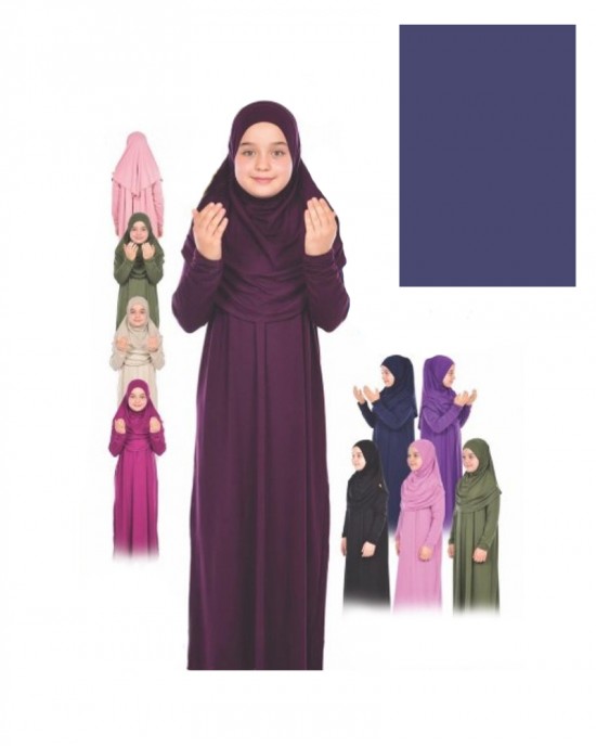StyleTurk, Turkish Prayer Set For Girls Two Pieces Dress And Hijab